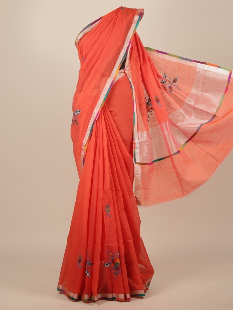 

Pothys Rust Ethnic Motifs Saree