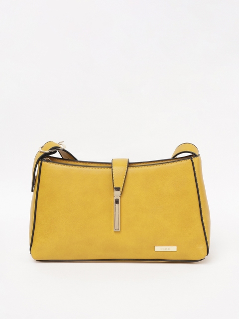 

CODE by Lifestyle Mustard Structured Shoulder Bag
