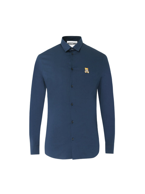 

MOSCHINO COUTURE Men Navy Blue Casual Shirt