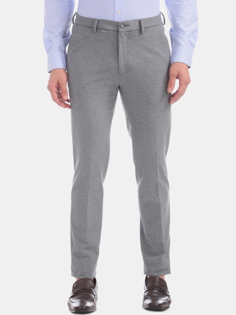 

Arrow Men Grey Slim Fit Regular Trousers