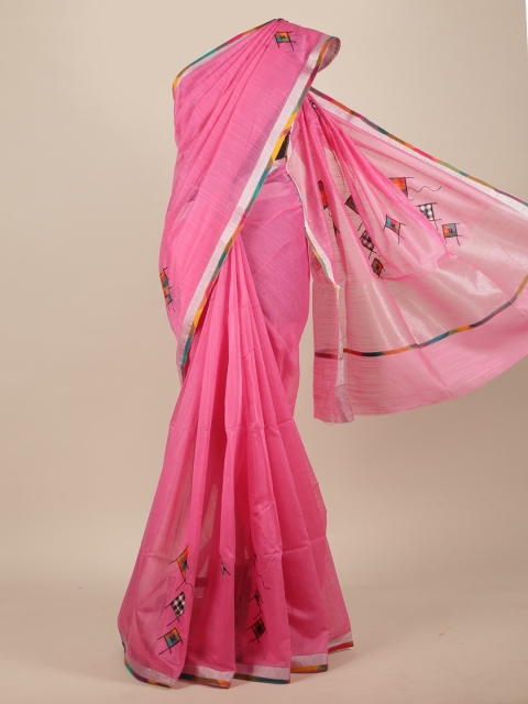 

Pothys Pink Woven Design Saree