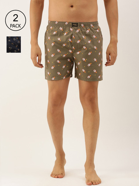 

Urban Dog Men Pack Of 2 Assorted Cotton Boxers UDBX420_UDBX446-M