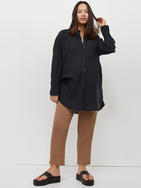 

H&M MAMA Beige Airy Trousers