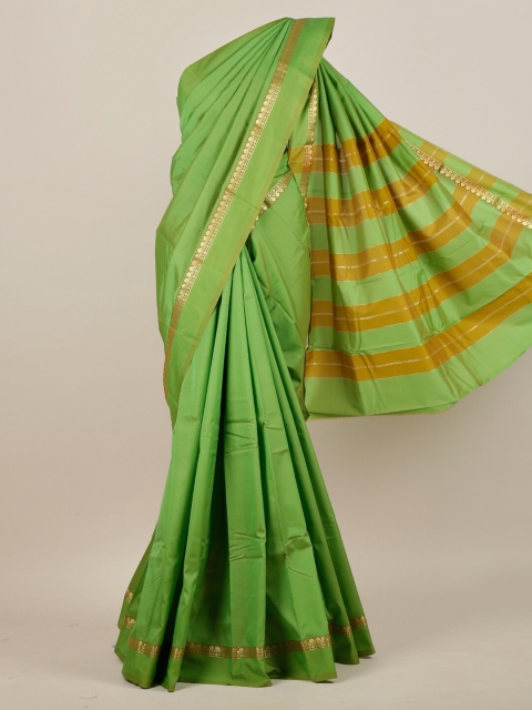 

Pothys Green Zari Art Silk Saree