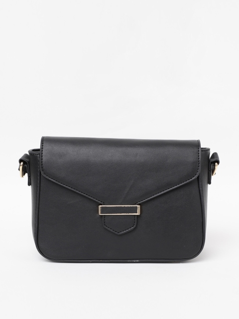 

CODE by Lifestyle Black Half Moon Sling Bag with Tasselled