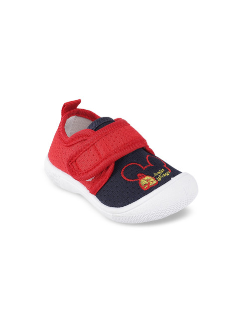 

Jazzy Juniors Boys Red & Navy Blue Woven Design Slip-On Sneakers