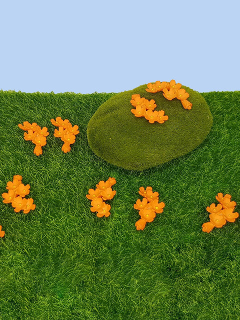 

Wonderland Set Of 2 Orange & Yellow Flower Garden Accessories