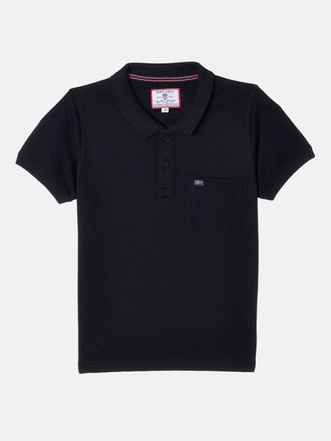 

Monte Carlo Boys Black Polo Collar T-shirt