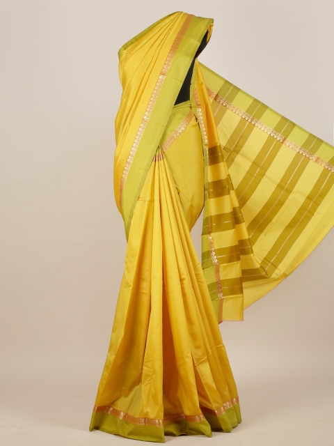 

Pothys Yellow Zari Art Silk Saree