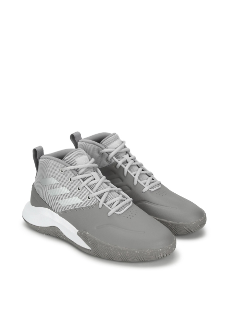 

ADIDAS Men Grey Textile Basketball Shoes