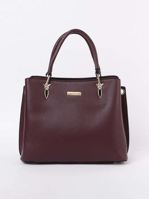 

CODE by Lifestyle Burgundy Structured Handheld Bag