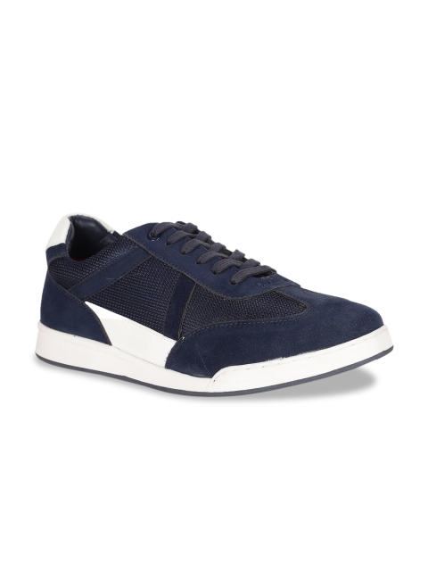 

Bata Men Blue Woven Design Sneakers