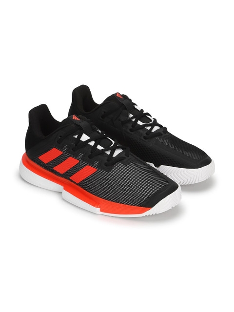 

ADIDAS Men Black Textile Tennis Non-Marking Shoes