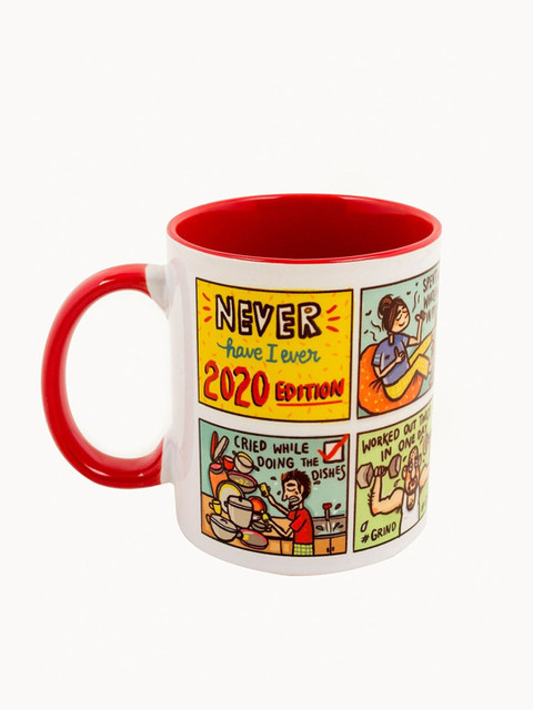 

Chumbak Red & White Never Have I Ever In 2020 Printed Ceramic Glossy Mug