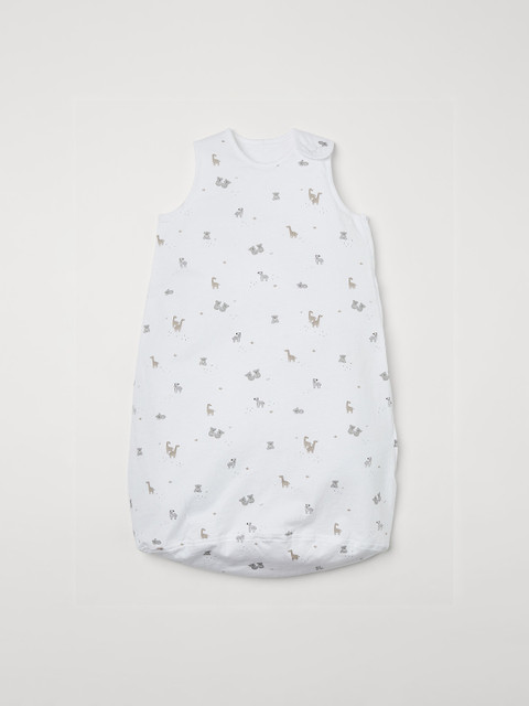 

H&M Baby Girls White Printed Sleep Bag