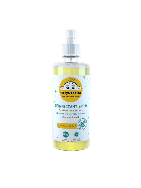 

Tiffy & Toffee Non-Alcoholic Disinfectant Spray - Lemon 500 ml, Yellow