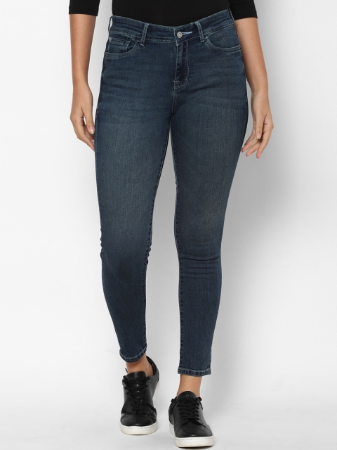 

Allen Solly Woman Women Navy Blue Light Fade Stretchable Jeans