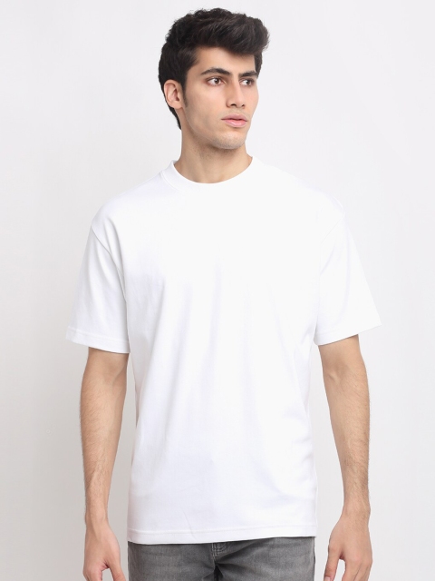 

Bhaane Men White Loose T-shirt