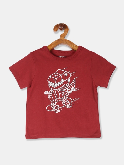 

The Childrens Place Boys Red Printed T-shirt