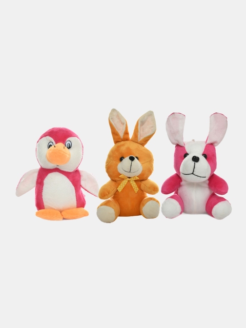 

DukieKooky Kids Set Of 3 Animal Soft Toys, White