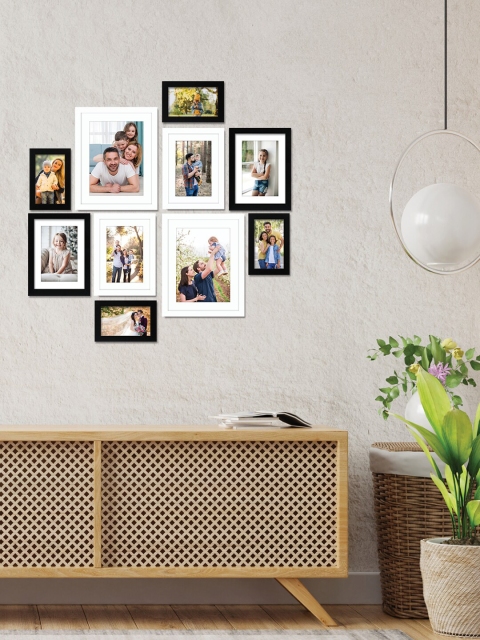 

RANDOM Set Of 10 Black & White Solid Individual Photo Frames