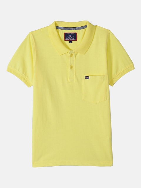 

Monte Carlo Boys Yellow Polo Collar T-shirt