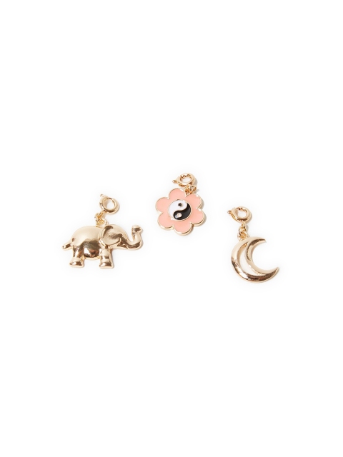 

FOREVER 21 Set Of 3 Yin Yang Charm Pendants, Gold