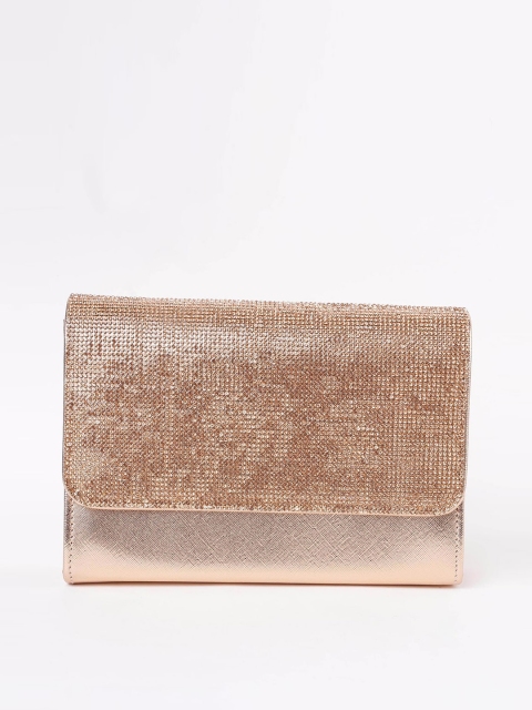 

CODE by Lifestyle Gold-Toned Textured Clutch