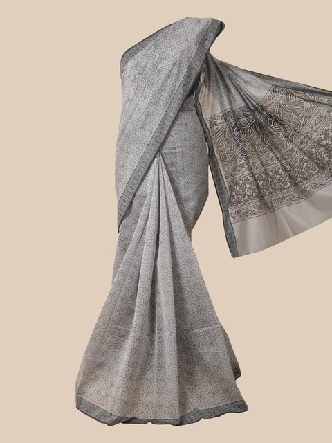 

Pothys Grey Printed Saree