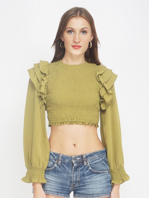 

Oxolloxo Green Regular Crop Top