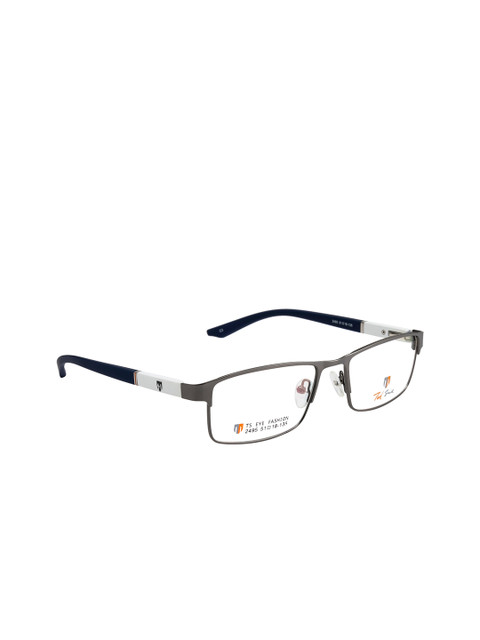 

Ted Smith Unisex Blue & White Full Rim Wayfarer Frames