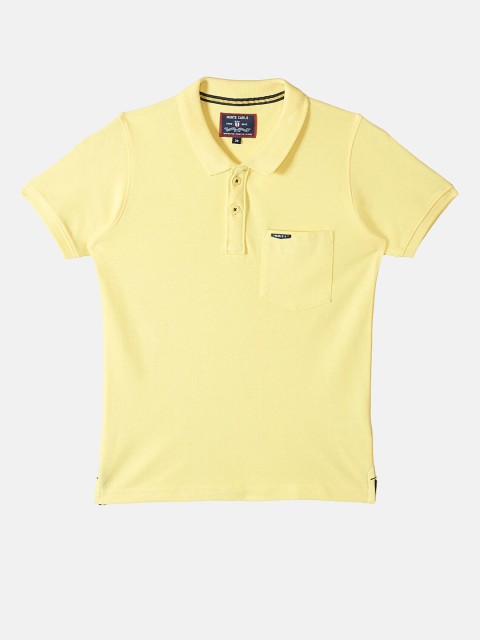 

Monte Carlo Boys Yellow Polo Collar T-shirt