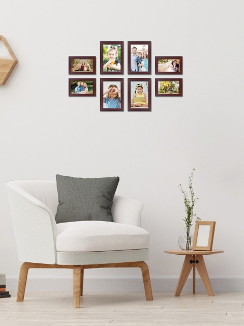 

RANDOM Set Of 8 Burgundy Solid Individual Photo Frames