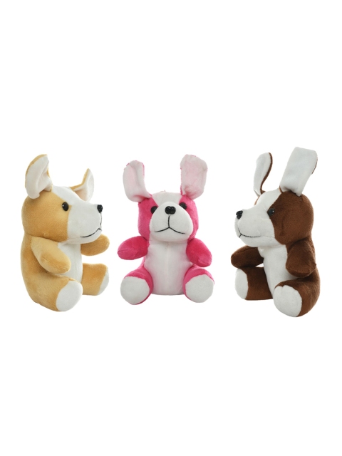 

DukieKooky Kids Set Of 3 Little Dog Soft Toys, Brown
