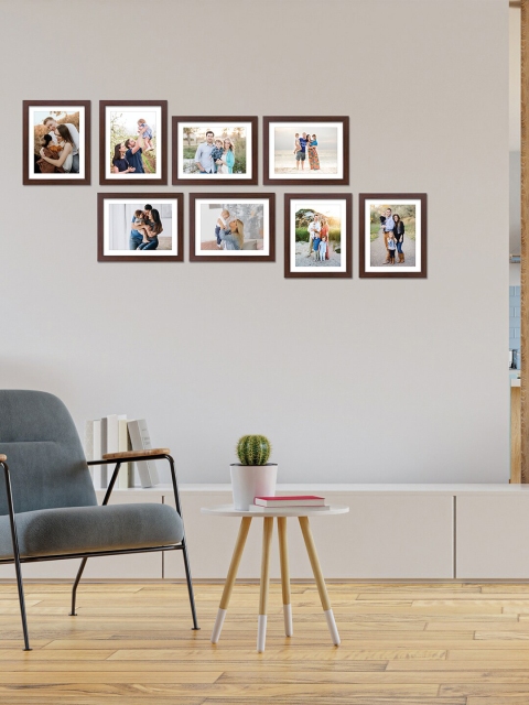 

RANDOM Set Of 8 Burgundy Individual Photo Frames