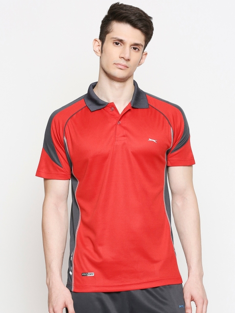 

Black Panther Men Red & Blue Polo Collar T-shirt