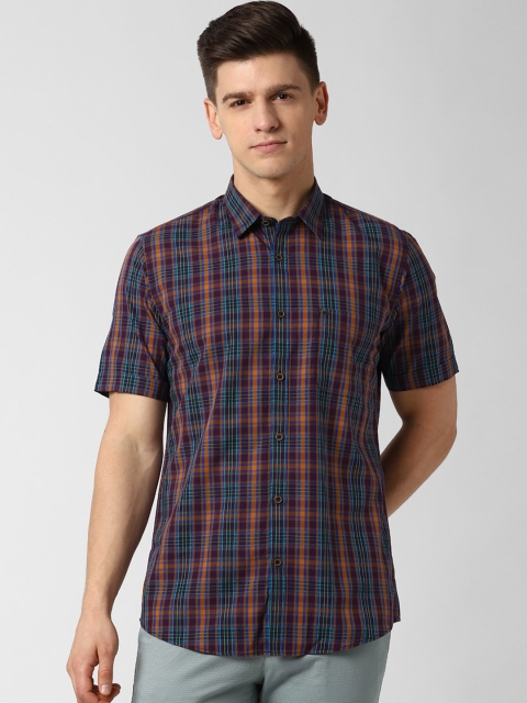 

Peter England Casuals Men Multicolored Stripes Slim Fit Casual Shirt, Multi