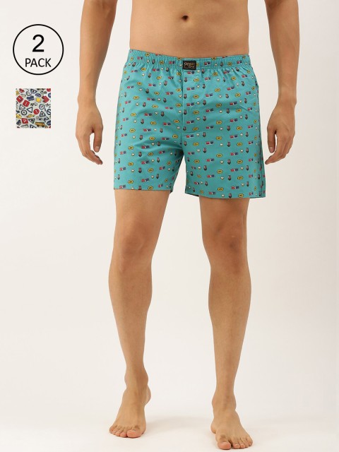 

Urban Dog Men Pack Of 2 Assorted Pure Cotton Boxers UDBX426_UDBX405-XL