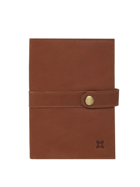 

MERECER MELHOR Tan Brown Solid Leather Notebook