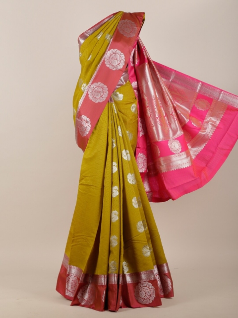 

Pothys Green Ethnic Motifs Art Silk Saree