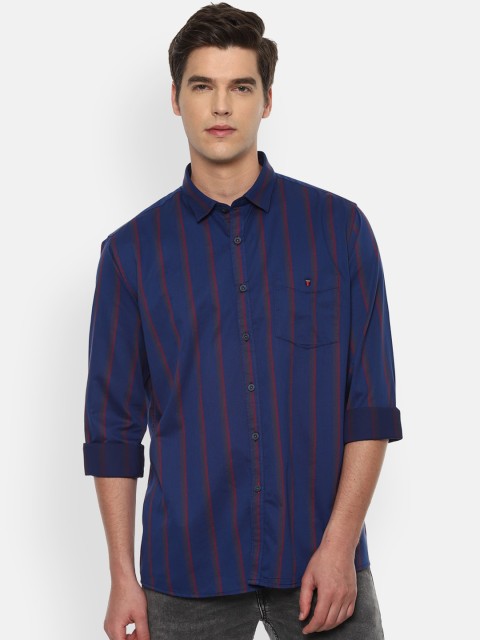 

Louis Philippe Sport Men Blue Slim Fit Multi Striped Casual Shirt