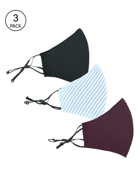 

Trend Arrest Unisex Pack Of 3 2-ply Reusable Cloth Masks, Burgundy