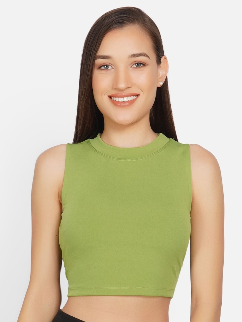 

NEU LOOK FASHION Women Green Slim Fit T-shirt