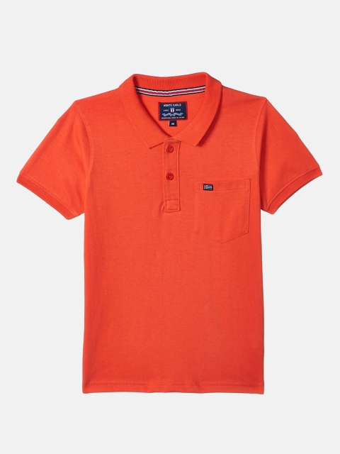 

Monte Carlo Boys Orange Polo Collar T-shirt