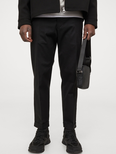 

H&M Men Black Regular Fit Cotton Chinos