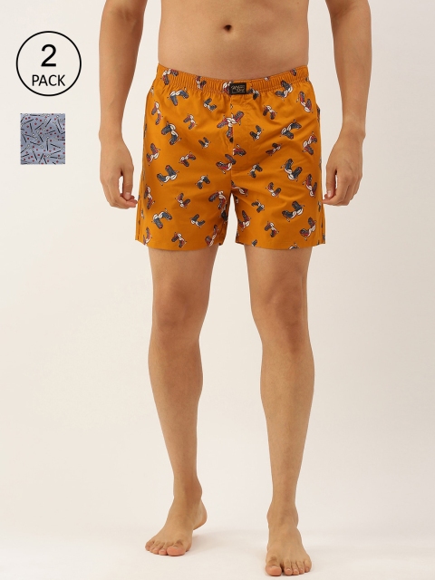 Urban Dog Men Pack of 2 Printed Boxers UDBX450_UDBX414, Multi