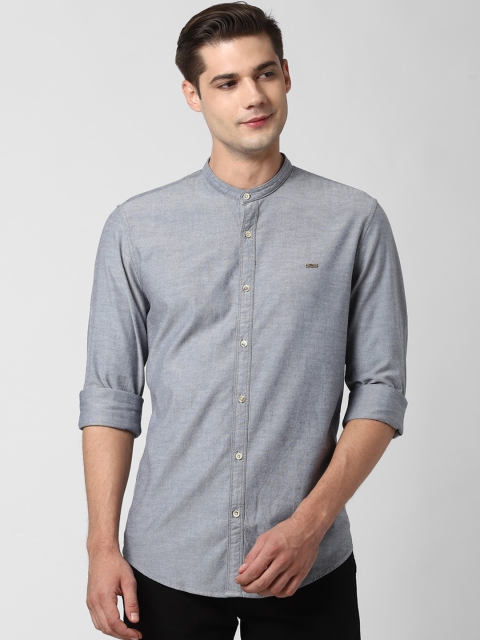 

Peter England Casuals Men Grey Slim Fit Casual Shirt