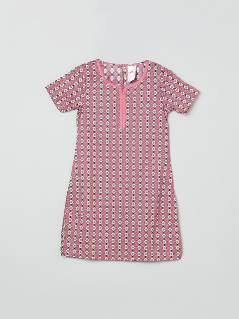 

Max Girls Purple & Pink Printed Kurta