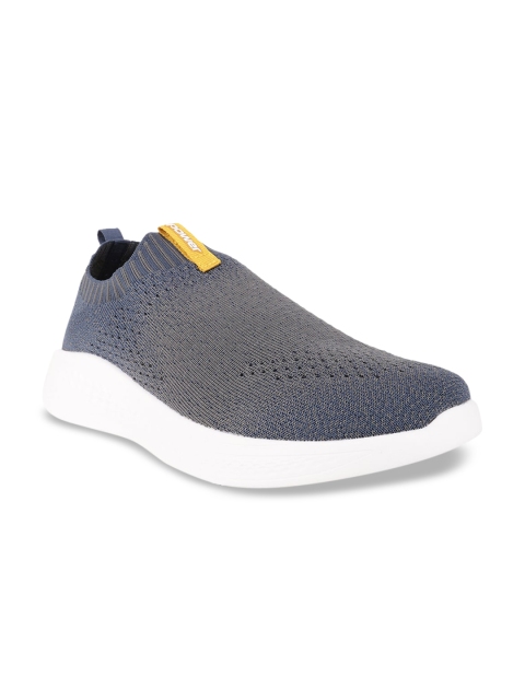 

Power Men Blue Woven Design Slip-On Sneakers