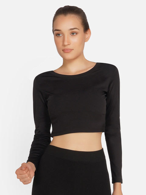

NEU LOOK FASHION Women Black T-shirt